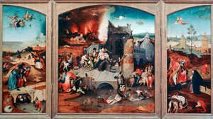 Triptych of the Temptation of St Anthony by Hieronymus Bosch