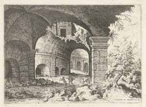 Eighth View of the Colosseum in Rome by Hieronymus Cock