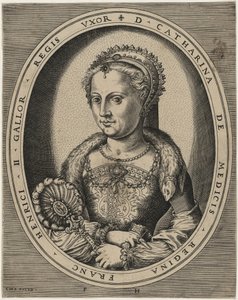 Catherine de Medici, Wife of Henry II of France by Hieronymus Cock