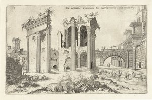 View of the Forum of Nerva by Hieronymus Cock