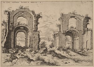 Second View of the Baths of Diocletian by Hieronymus Cock