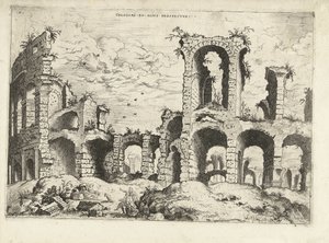 Second View of the Colosseum in Rome (Roman Ruins)