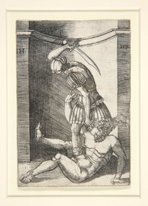 Soldier Slaying a Nude Man by Hieronymus Hopfer