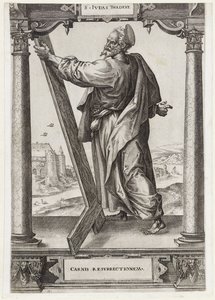 St. Judas Thaddeus by Hieronymus Wierix