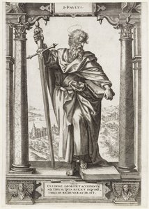 St. Paul of Tarsus by Hieronymus Wierix