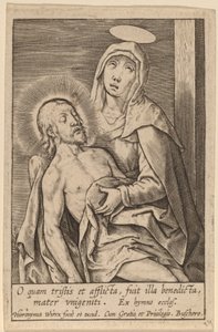 O how sad and afflicted ... by Hieronymus Wierix