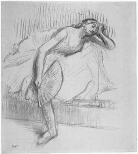 Dancer Resting with a Fan