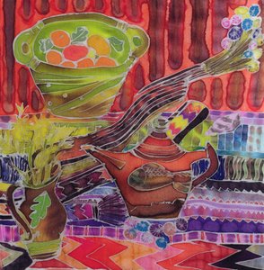 Teapot and Textiles