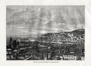 Lyon and the Heights of Croix-Rousse, France by Hildibrand