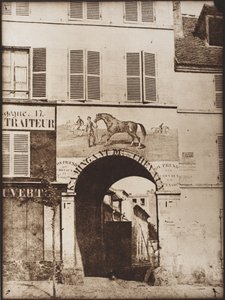 Arch & Picture of Horse by Hippolyte Bayard