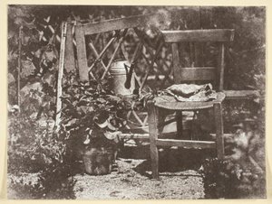 Chair in a Garden by Hippolyte Bayard