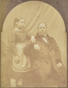 Portrait of a Man and Girl by Hippolyte Bayard