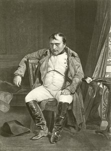 Abdication, Napoleon at Fontainbleau by Hippolyte Delaroche