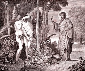 Adam and Eve by Hippolyte Flandrin