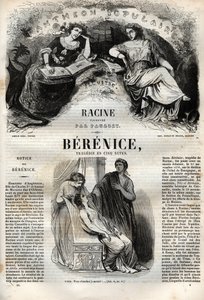 Berenice tragedy in five acts - engraving in Oeuvres de Jean Racine illustrated by Pauquet and notice by Emile de La Bedolliere - 1851 by Hippolyte Louis Pauquet