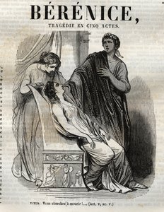 Berenice tragedy in five acts - engraving in 