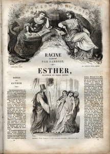 Illustration for Esther by Jean Racine (engraving) by Hippolyte Louis Pauquet