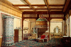 Bedroom in the palace of Grand Duke Vladimir Alexandrovich in St. Petersburg