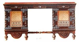 Design for a desk by Hippolyte Monighetti