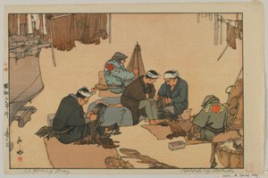 A spring day, Showa era by Hiroshi Yoshida