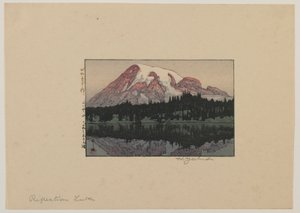 Reflection Lake on Mount Rainier, Showa Era by Hiroshi Yoshida