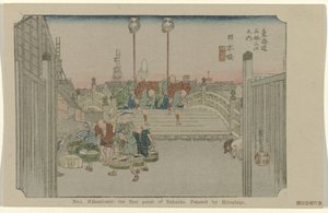 Nihonbashi The Tokaido by Hiroshige by Hiroshige (I) , Utagawa