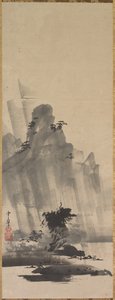 Mountain and River in Storm by Hirowatari Setsuzan