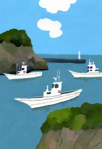 Three Fishing Boats by Hiroyuki Izutsu