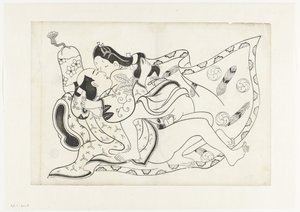 Erotic Scene by Hishikawa Moroshige (attributed to)