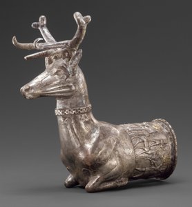 Vessel terminating in the forepart of a stag by Hittite