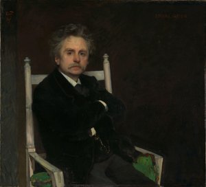 Portrait of the Composer Edvard Grieg by Hjalmer Eilif Emanuel Peterssen