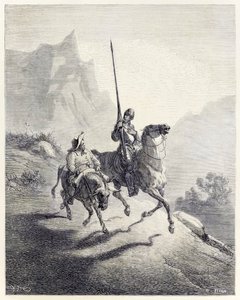 Don Quixote and Sancho Setting Out from Don Quixote by Miguel de Cervantes