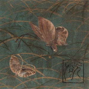 Butterflies and grasses, Edo period, early 17th century