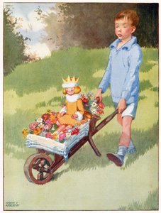 The Princess Celandine drove up in a gorgeous carriage, illustration from 