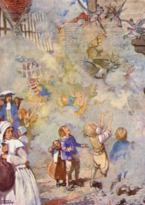 The poor pigeons were loth to leave their houses by Honor Charlotte Appleton