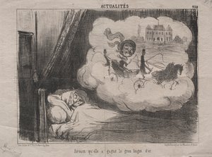 Actualities (No. 238): Dreaming that she had won many bars of gold