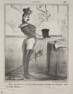 Actualities (No. 249): They say that I will soon be reduced to exchanging my crown for a simple hat!