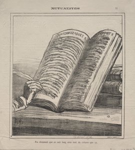 Actualities (No. 77): Do not be astonished that it is long and with many corrections by Honoré Daumier