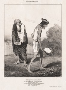 Ancient History: Pl. 27, Telemachus Ravaged by Love by Honoré Daumier
