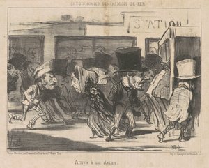 Arrival at a Station by Honoré Daumier