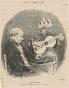 At the Champs-Elysées by Honoré Daumier