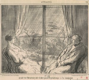 Having had ... the idea to go ... by Honoré Daumier