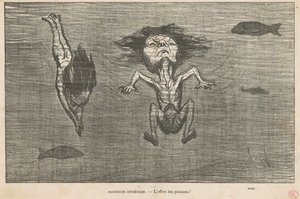 Intrepid Bathers by Honoré Daumier