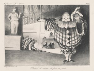 Lower the Curtain, the Farce Has Ended by Honoré Daumier