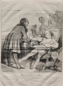 Caricaturana, plate 72: Recipe to Cure Colic by Honoré Daumier
