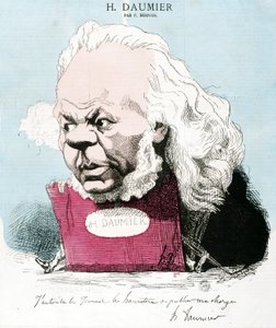Cartoon by Honore Daumier, French engraver, painter and sculptor. Engraving by P. Bernais. Arbaud Museum. by Honoré Daumier