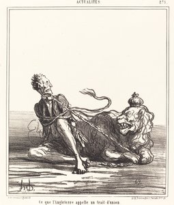 What England Calls a Hyphen by Honoré Daumier