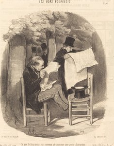 What the Bourgeois Agreed to Call a... Distraction by Honoré Daumier