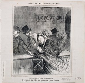 Sketch Taken at the Exhibition - An Improvement to be Made by Honoré Daumier