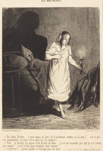 So, Bichette... what are you thinking about... by Honoré Daumier